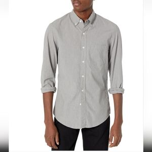 J Crew Mercantile Men Large Flex Lightweight‎ Cotton Button Up Business Casual